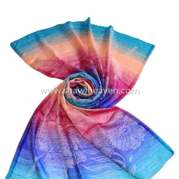 Ombr� fine wool scarves